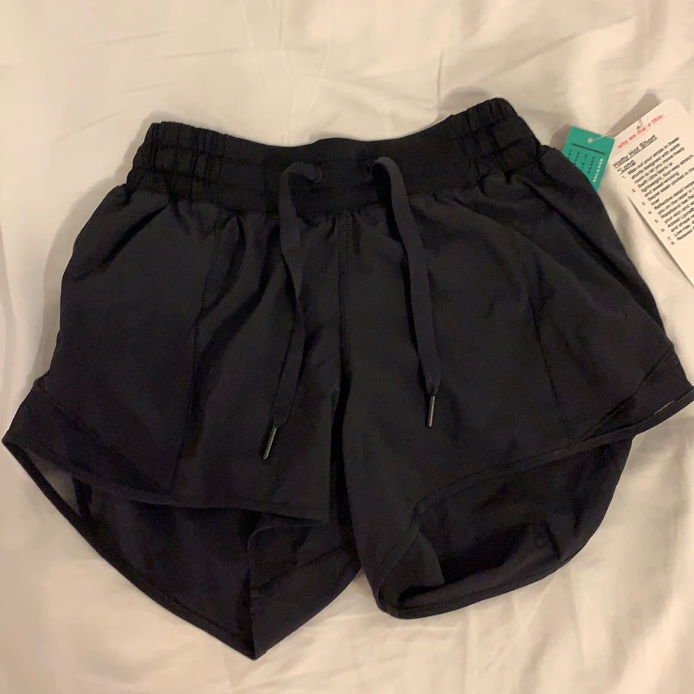 Black lululemon athletic shorts